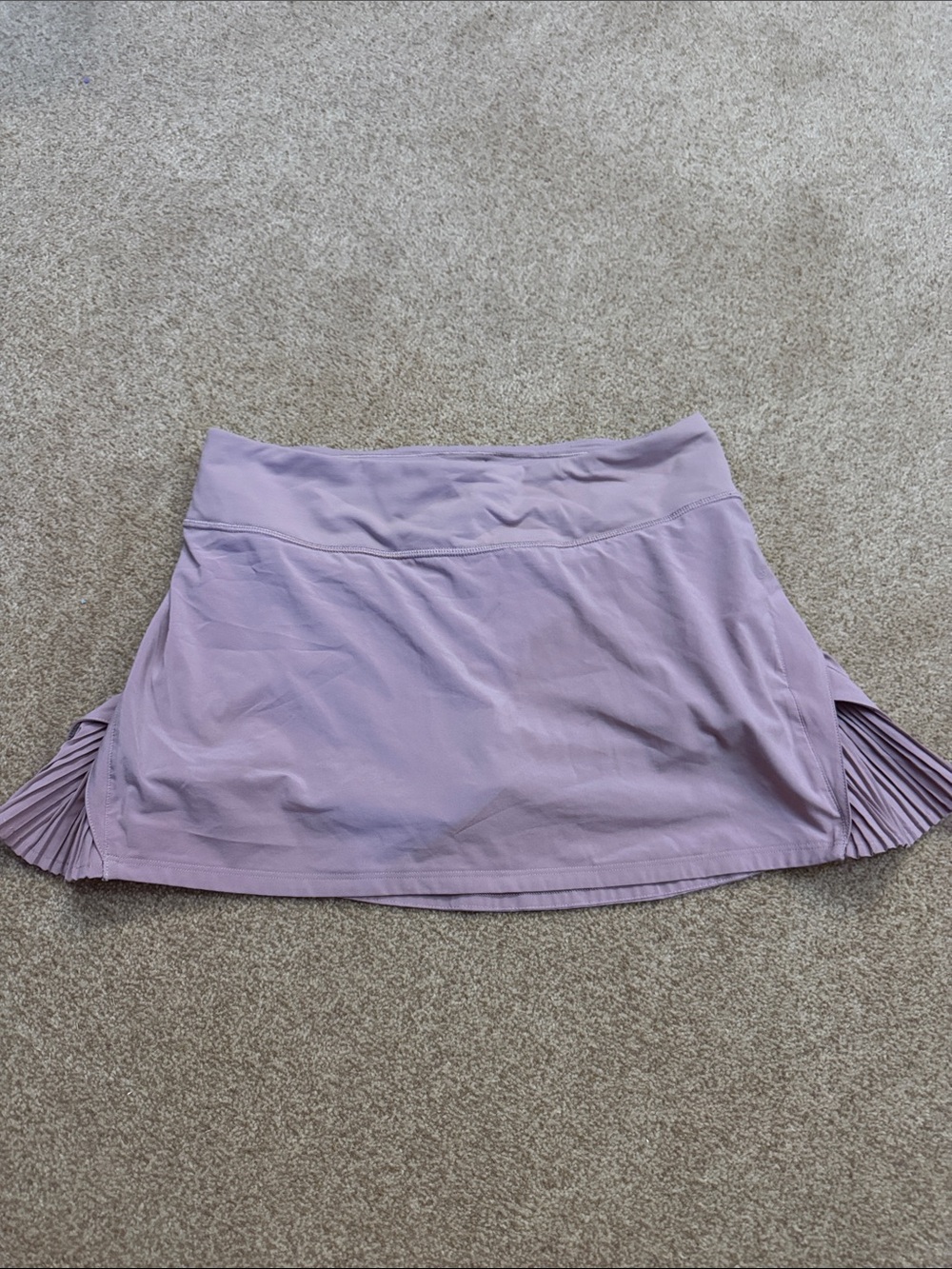 lululemon athletica Light Lavender Pleated-Side Active Mini Skirt size 6